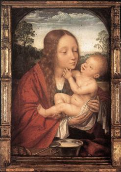 Quentin Massys : Virgin and Child in a Landscape